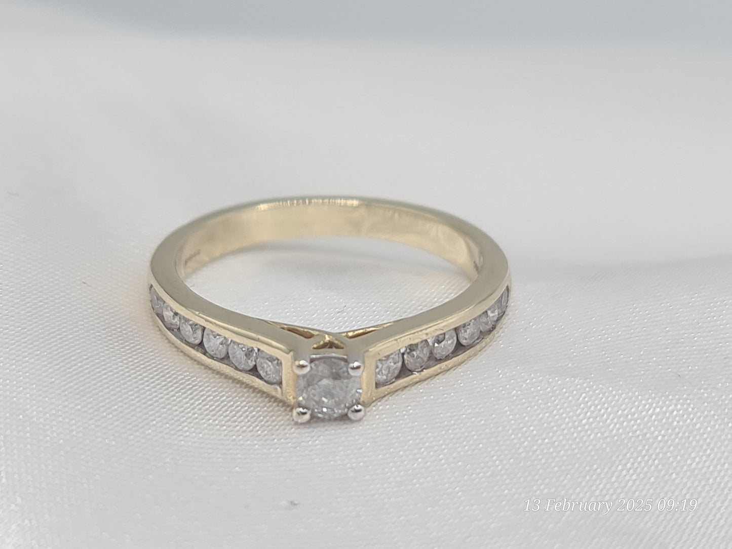 Pre-Owned 0.65 carat diamond 10k yellow gold solitaire ring