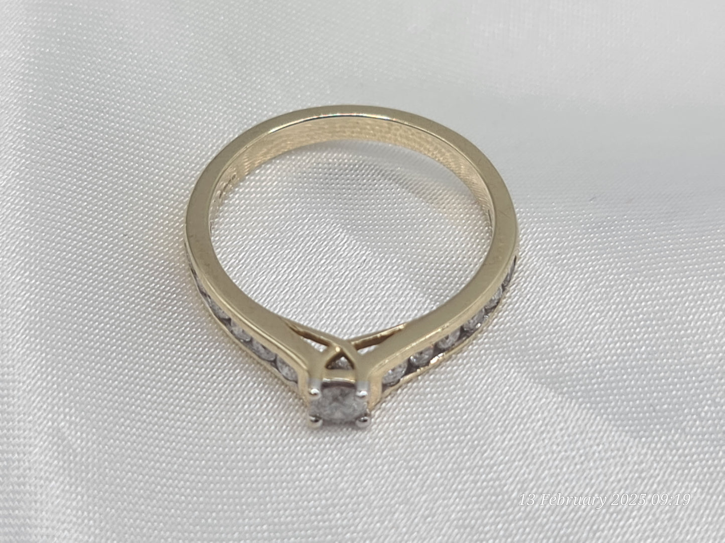 Pre-Owned 0.65 carat diamond 10k yellow gold solitaire ring
