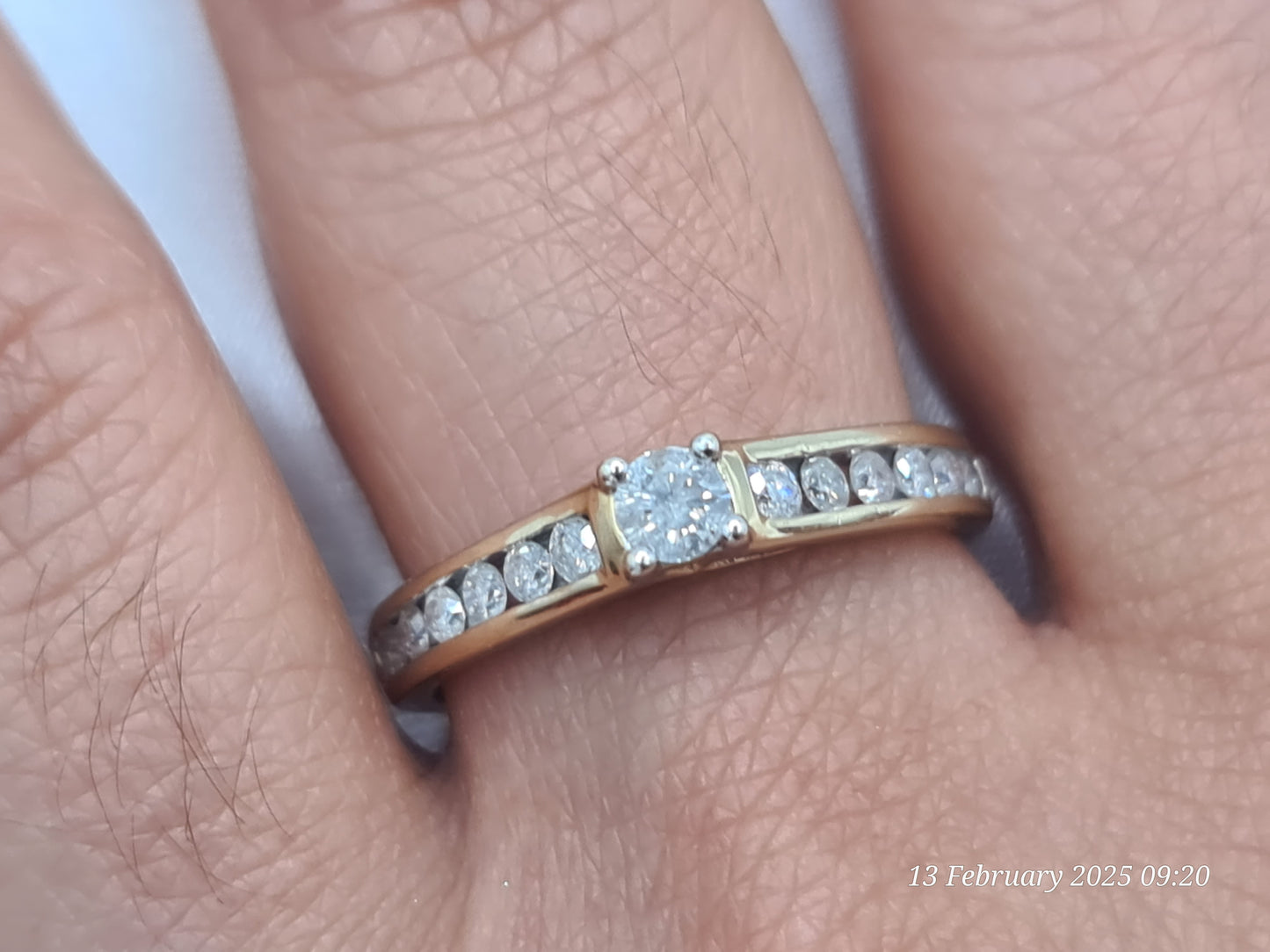 Pre-Owned 0.65 carat diamond 10k yellow gold solitaire ring