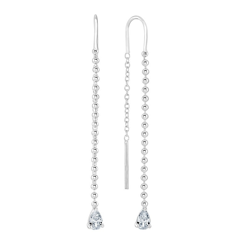 Brand new long beaded drop earrings