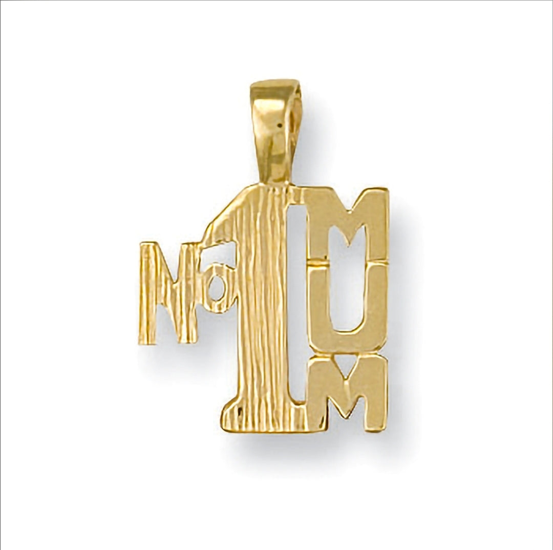 Brand New 9 carat gold MUM pendant