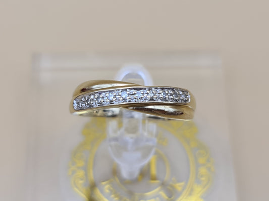 9 Carat Gold and Diamond Half Eternity Ring