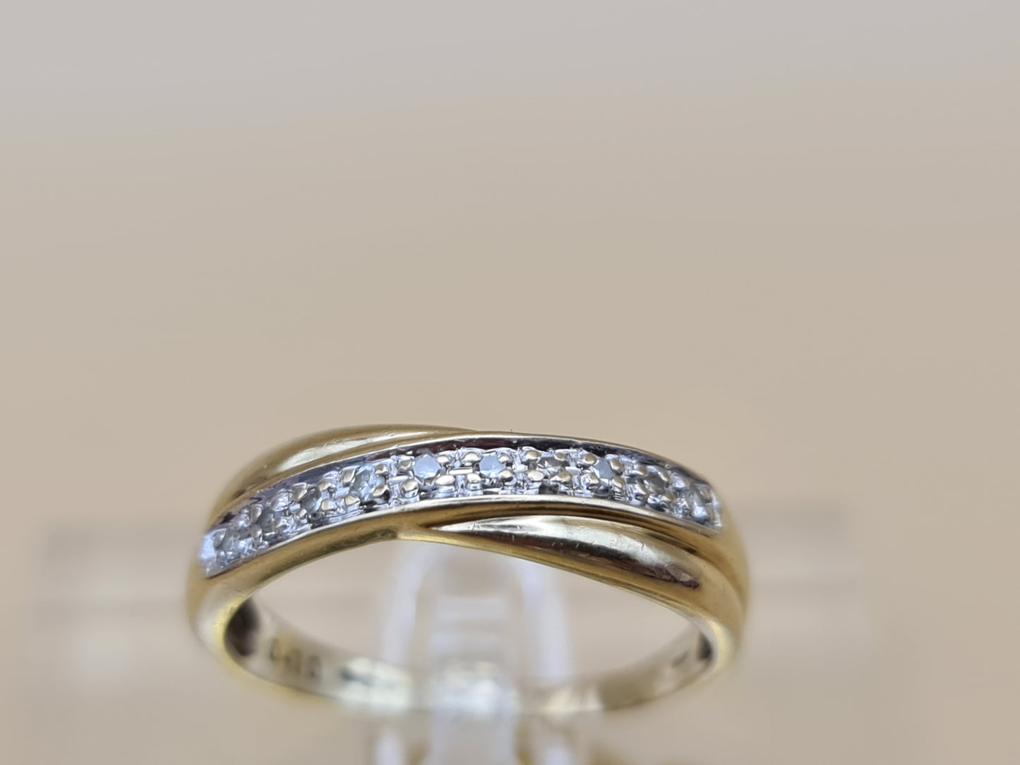 9 Carat Gold and Diamond Half Eternity Ring