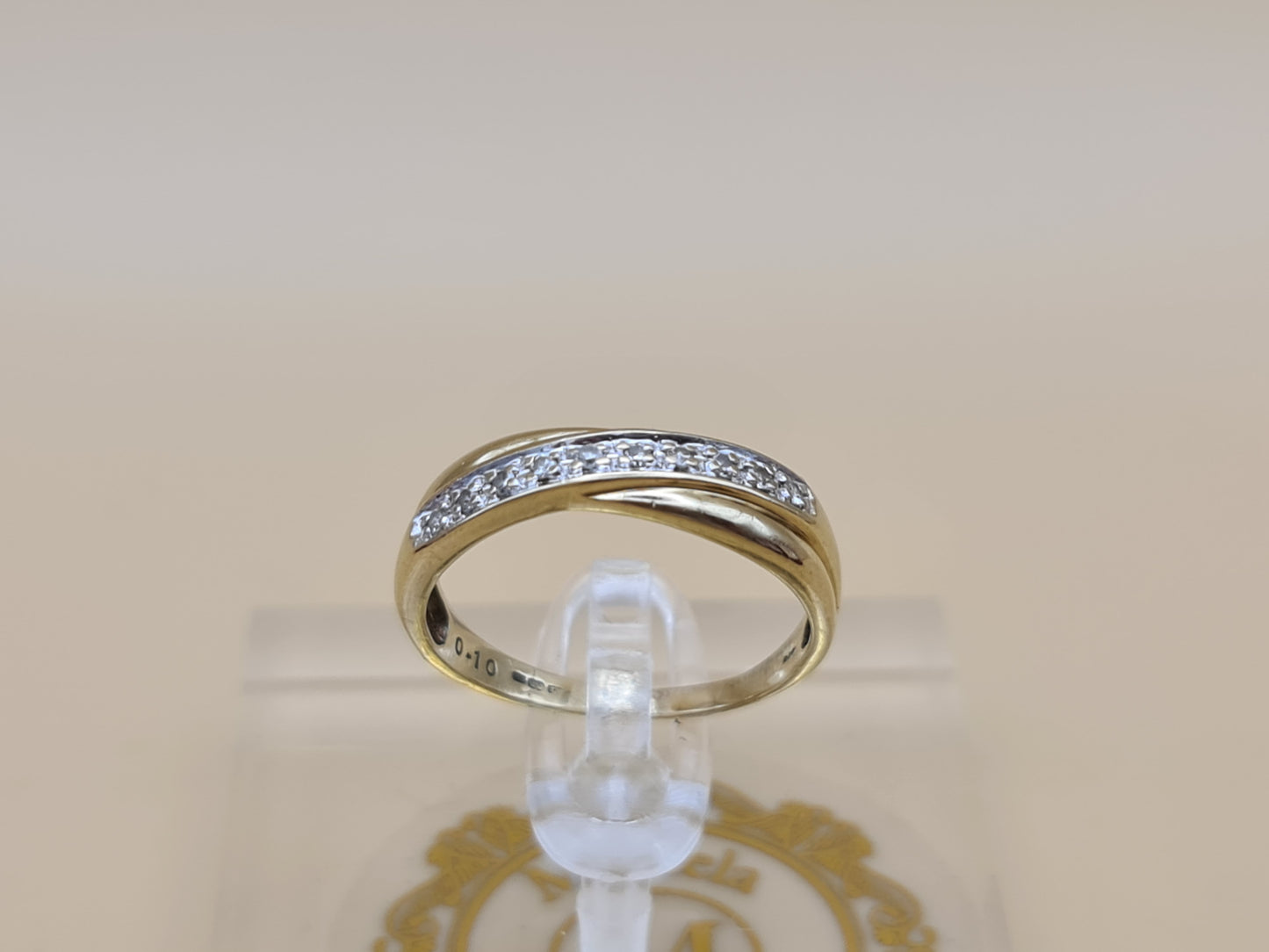 9 Carat Gold and Diamond Half Eternity Ring