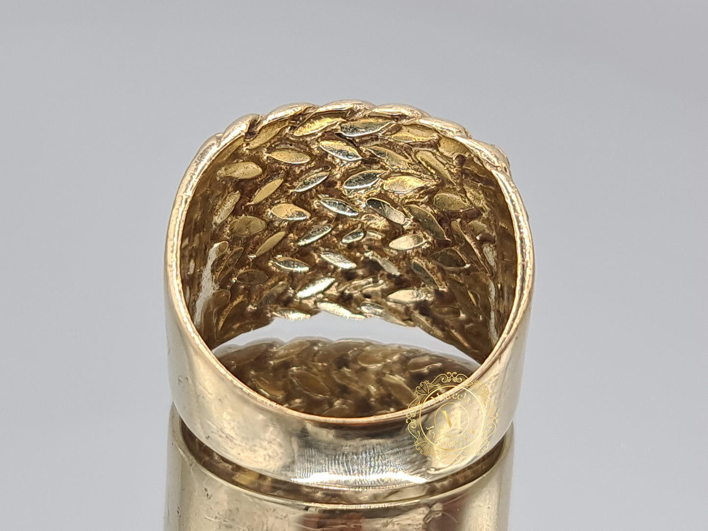 Solid 9 Carat Gold Pre-Owned keeper Ring Size X