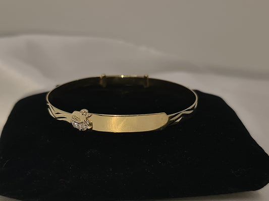 Brand new 9ct gold baby/kids expandable bangle