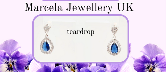 Brand New tear drop style 925 Silver earrings