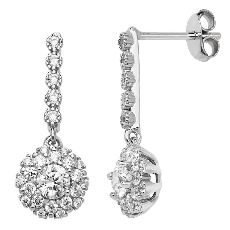 Brand new cz drop earrings